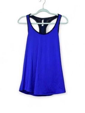 Fabletics Blue Racerback Athletic Tank Top | Size L